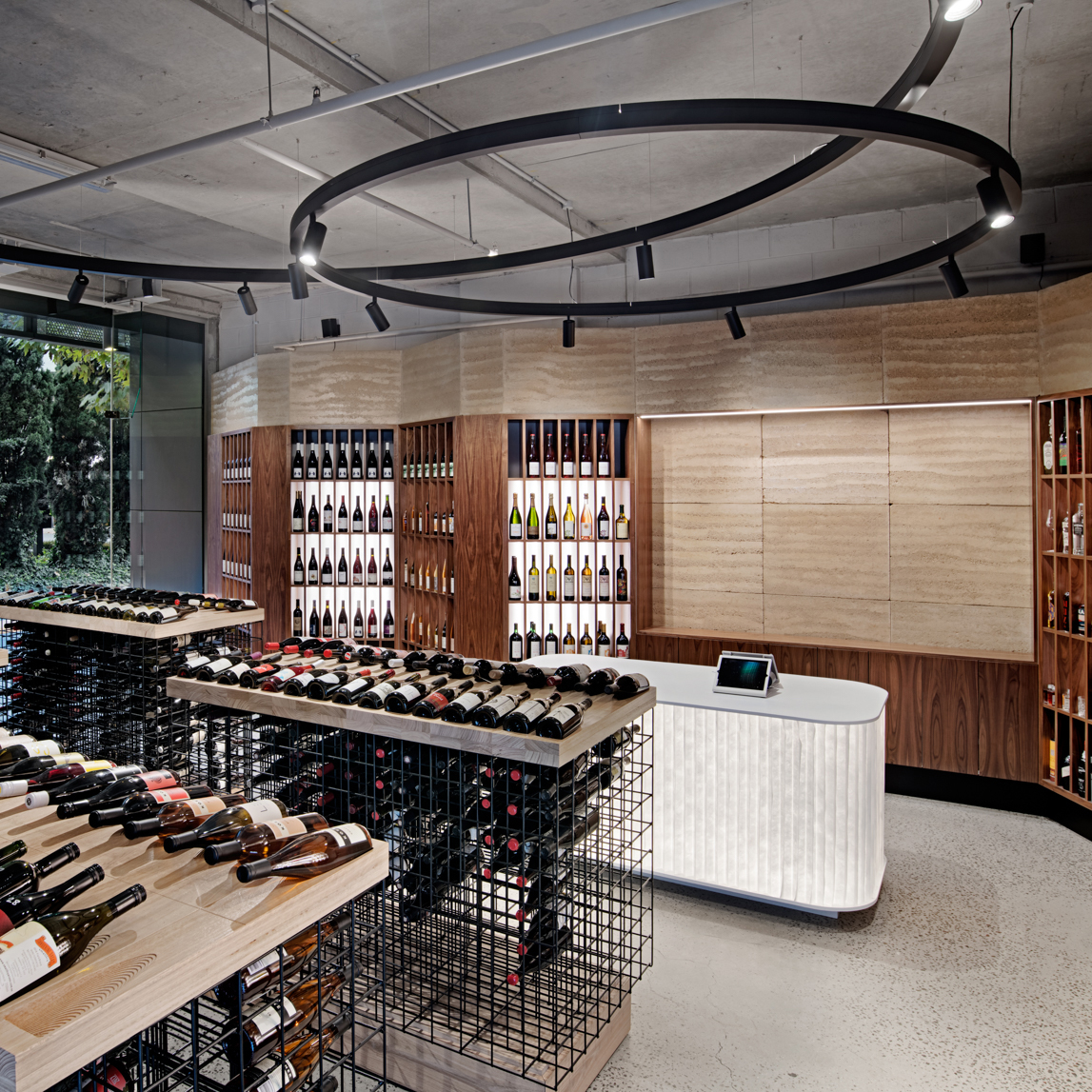 Act Of Wine | A bespoke ring light gives this retail space the perfect aftertaste.