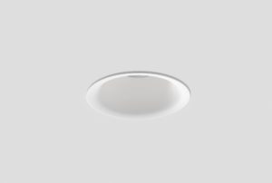 white recessed round downlight