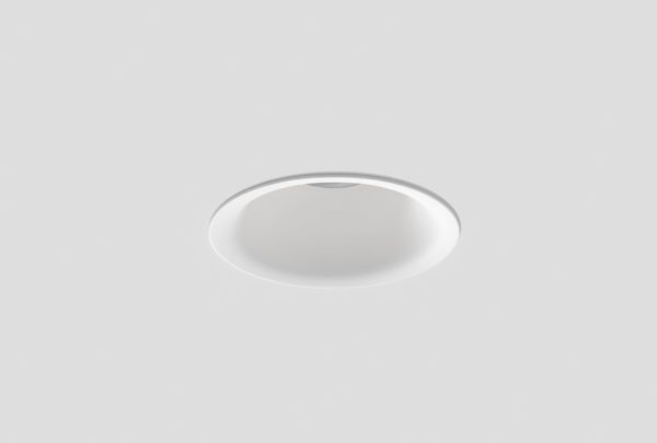 white recessed round downlight