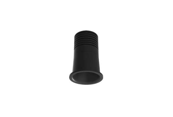 Premium black downlight 40mm diameter with anthracite inner trim.