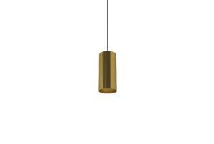 Premium brass recessed suspended light 100mm diameter.