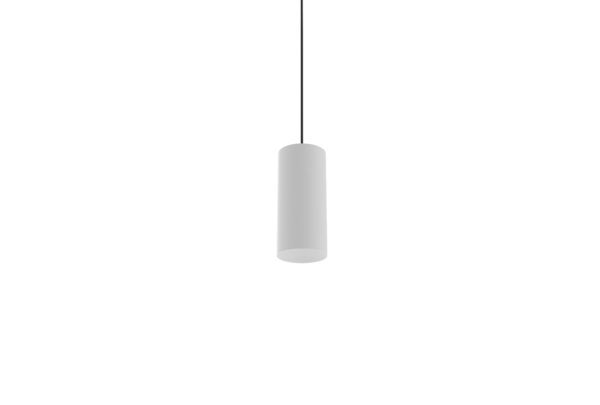Premium white recessed suspended light 100mm diameter.