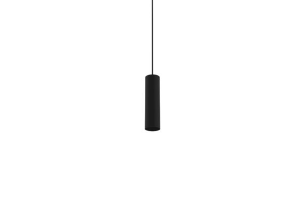 Premium black recessed suspended light 60mm diameter.