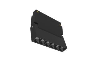 black magnetic track mounted adjustable linear spotlight