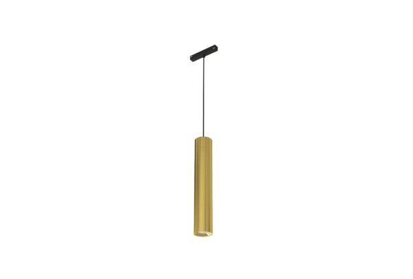 gold pendant light with black connector