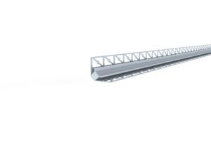 endcap for angled profile for led strip for use in tile