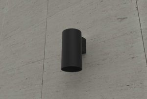 black can wall light