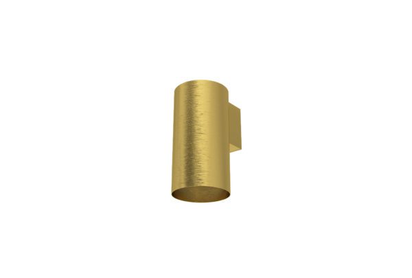 gold can wall light