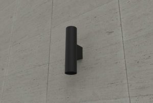 black wall mounted can up and down wall light