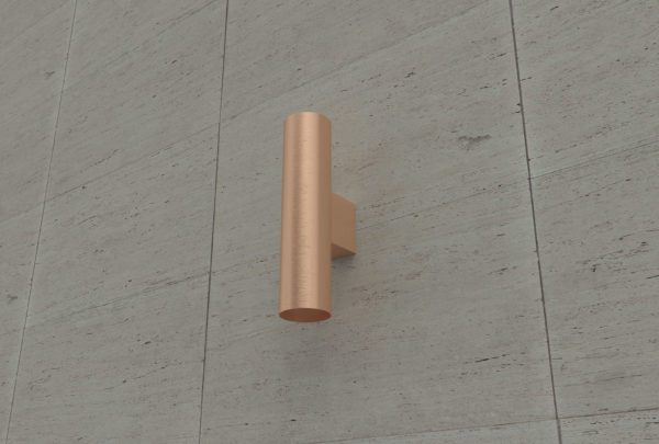 bronze wall mounted can up and down wall light installed on wall