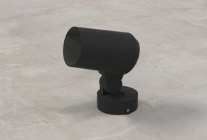 surface mount outdoor black spotlight